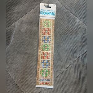 Vintage Dead Stock  Miniator Woven Rug Design Bookmark Made In Jordan New